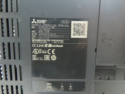 Mitsubishi GT2510-VTBD 10.4" VGA Color Touch Panel 640x480p 24VDC TFT Color LCD