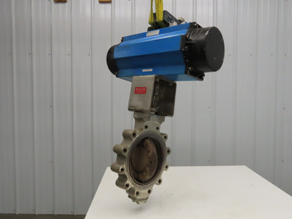 Velan L16-0CP13-DCJA Torqseal 10" Stainless Lug Butterfly Valve w/Rotex Actuator