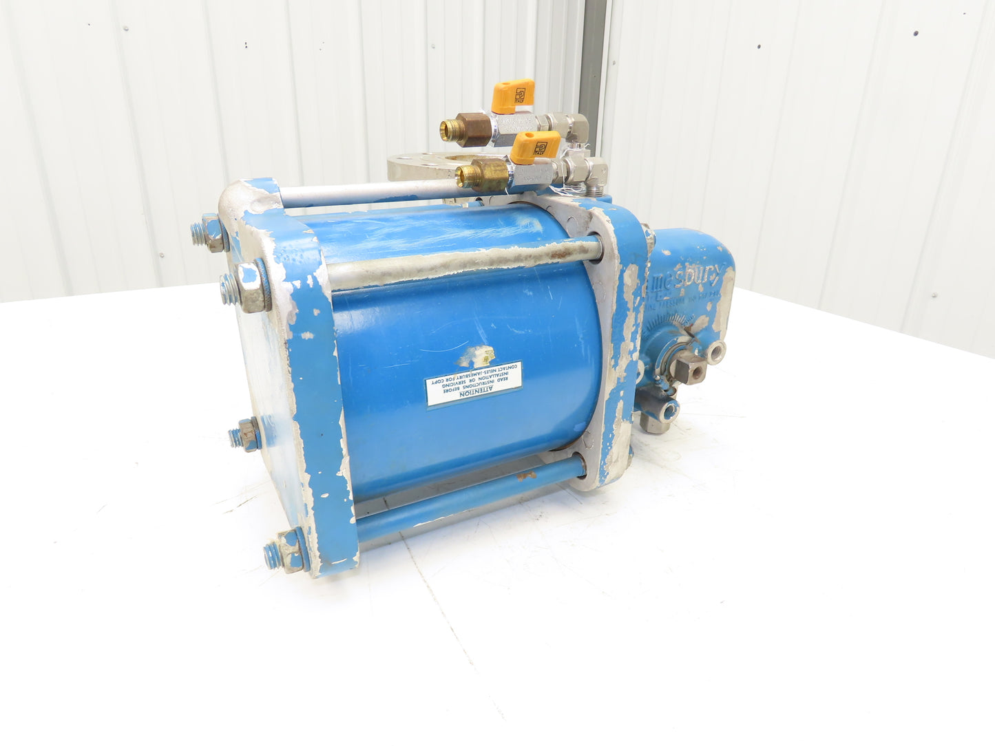 Jamesbury 4" 5150 31 3600TT 316SS Flanged Ball Valve & Pneumatic Actuator ST400B