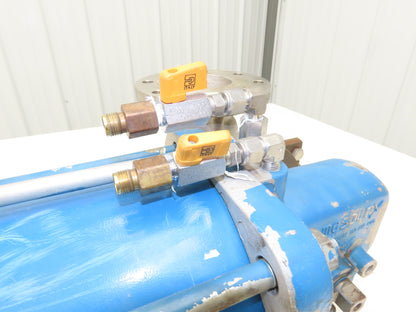 Jamesbury 4" 5150 31 3600TT 316SS Flanged Ball Valve & Pneumatic Actuator ST400B