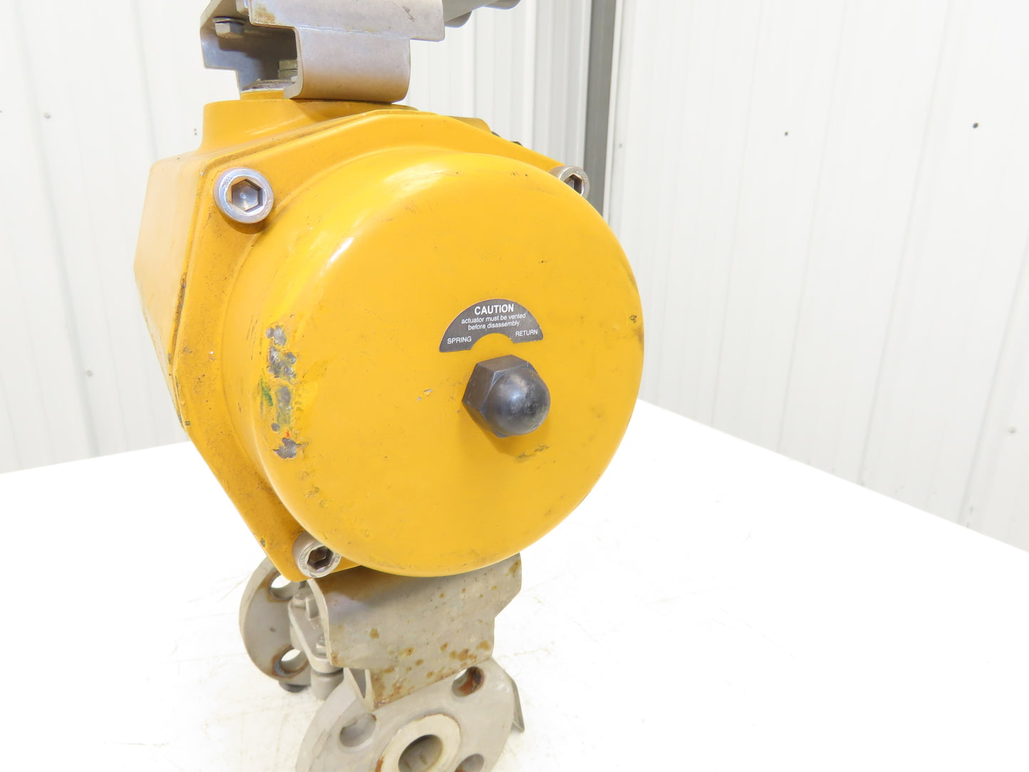 Tufline 0367 1" Flanged 300 Stainless Plug Valve Pneumatic Actuator & Positioner