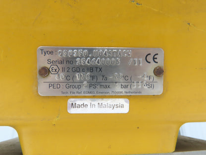 Tufline 0367 1" Flanged 300 Stainless Plug Valve Pneumatic Actuator & Positioner