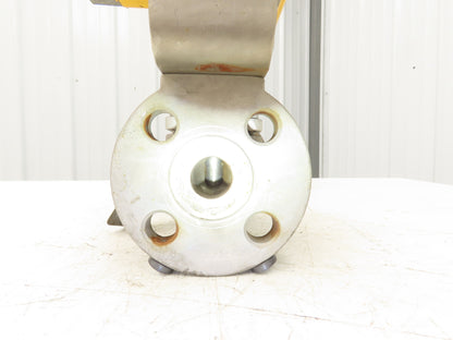 Tufline 0367 1" Flanged 300 Stainless Plug Valve Pneumatic Actuator & Positioner