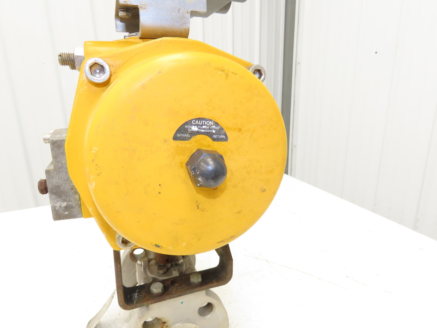 Tufline 0367 1" Flanged 300 Stainless Plug Valve Pneumatic Actuator & Positioner