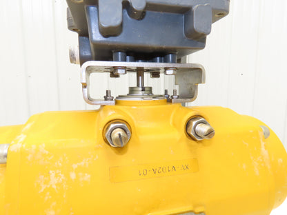 Tufline 0367 1" Flanged 300 Stainless Plug Valve Pneumatic Actuator & Positioner