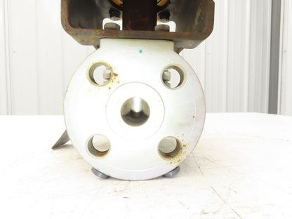 Tufline 0367 1" Flanged 300 Stainless Plug Valve Pneumatic Actuator & Positioner