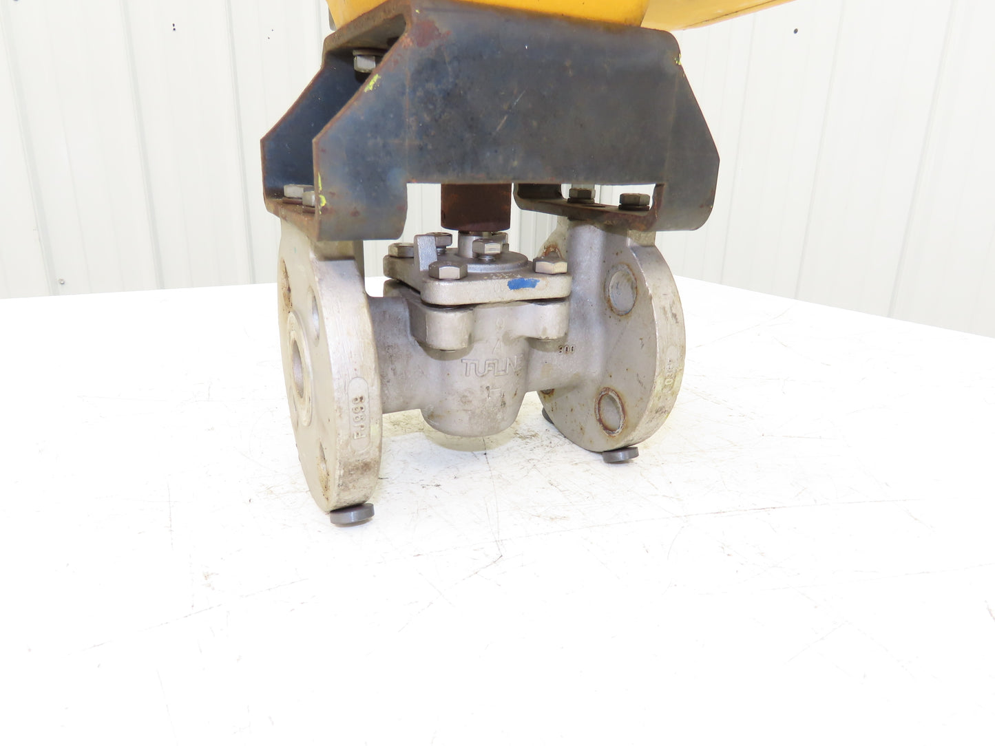 Tufline 0367 1" Flanged 300 Stainless Plug Valve Pneumatic Actuator & Positioner