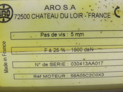 ARO 56A05C2COX3 S.A.S. Welder Servo Actuator Nominal Speed 3000 tr/min 300V