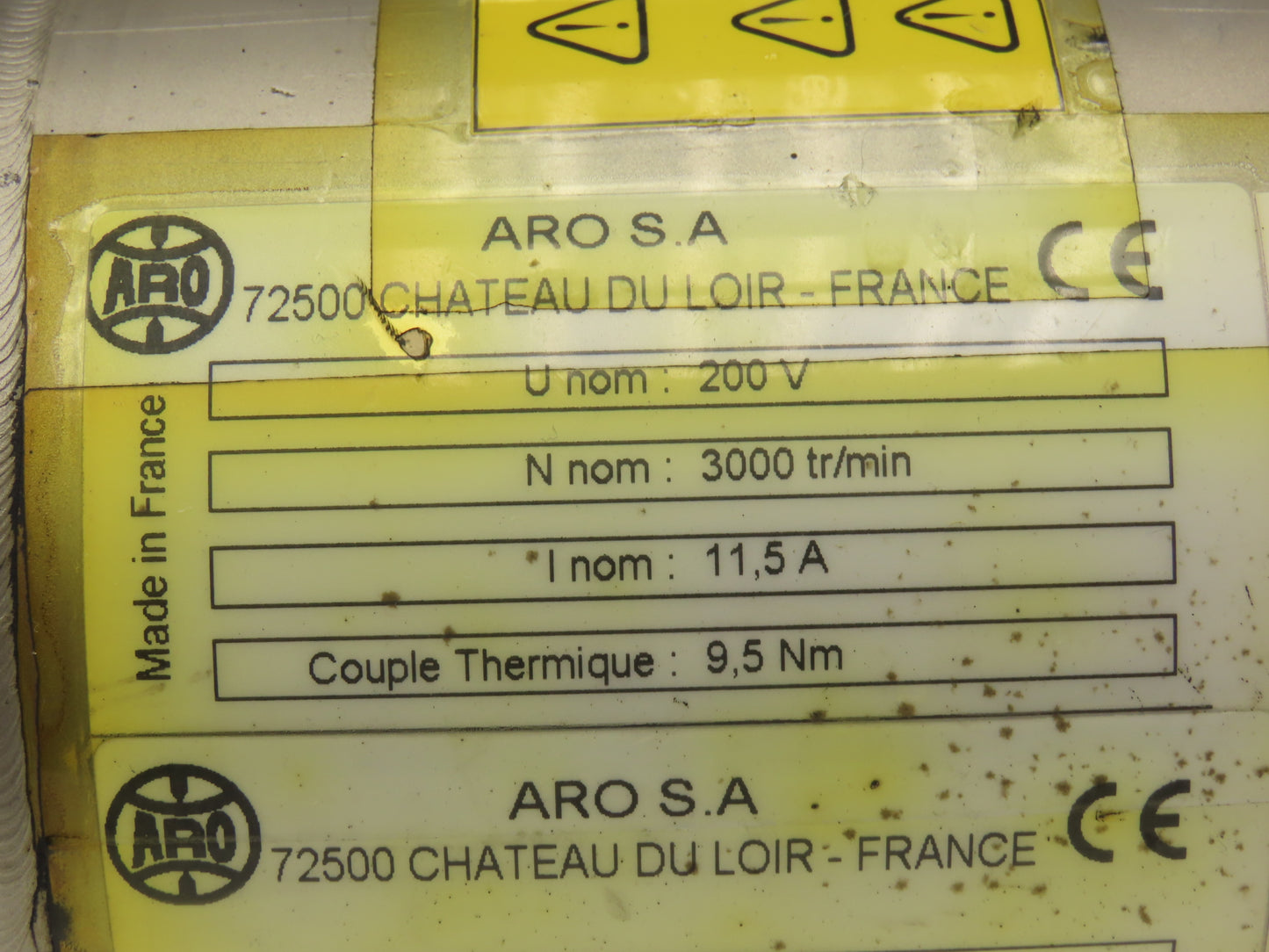 ARO 56A05C2COX3 S.A.S. Welder Servo Actuator Nominal Speed 3000 tr/min 300V