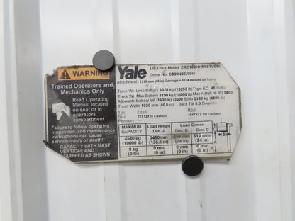 Yale Forklift Dual-Wheel Rear Axle Assembly Off ERC100HHN48TV096