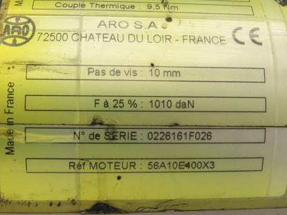 ARO 56A10E400X3 S.A.S. Welder Servo Actuator Nominal Speed 3000 tr/min 300V