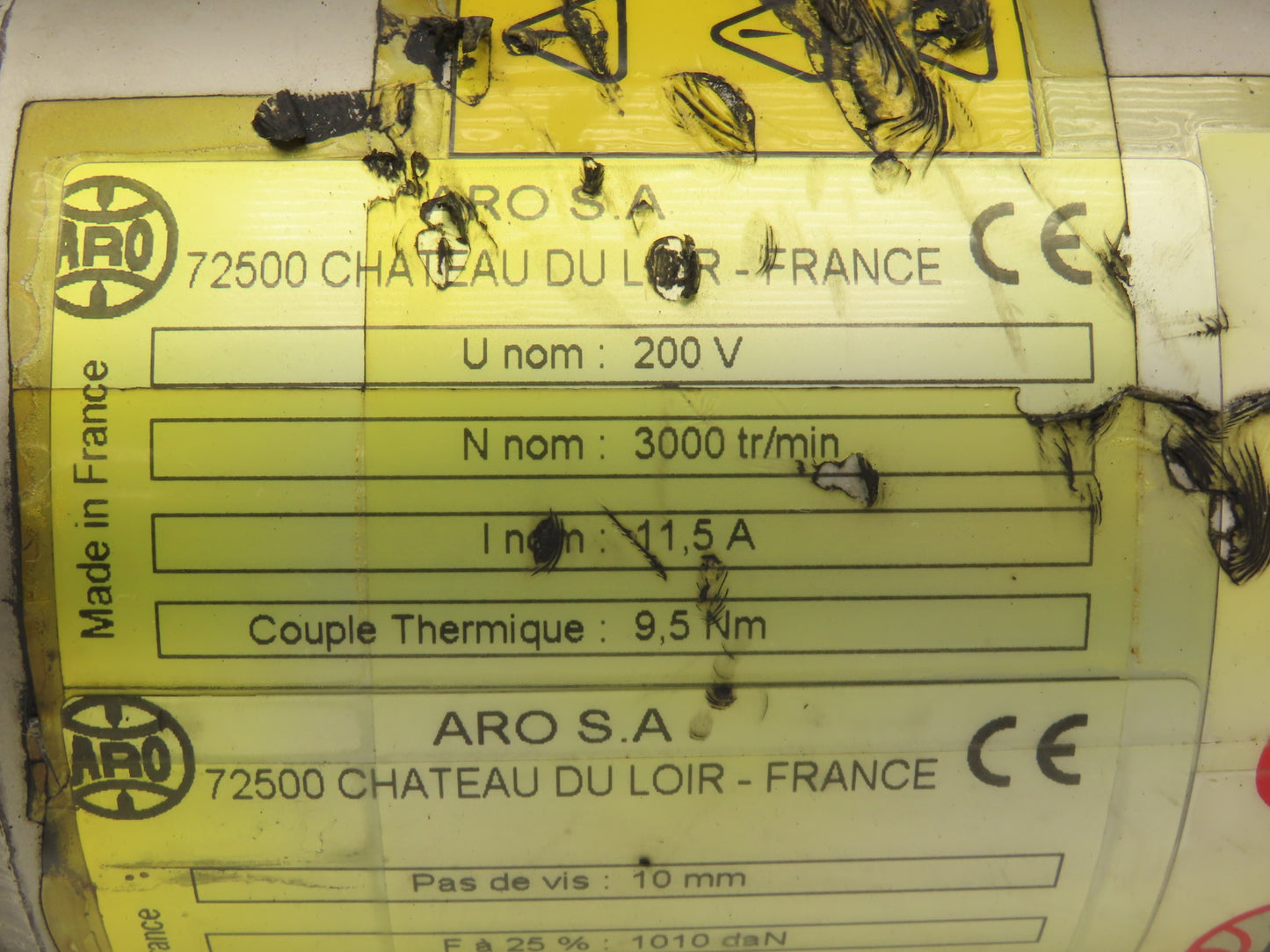 ARO 56A10E400X3 S.A.S. Welder Servo Actuator Nominal Speed 3000 tr/min 300V