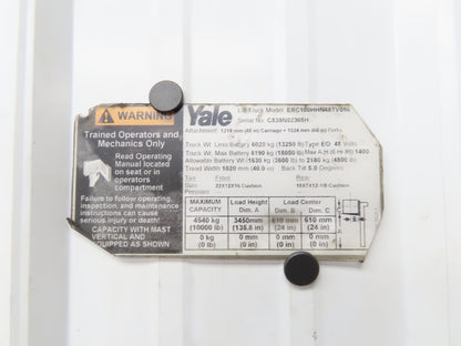 Yale ERC100HHN48TV096 Forklift Mast 2 Stage 3 Lever 135.8" Lift 10000lb *Read