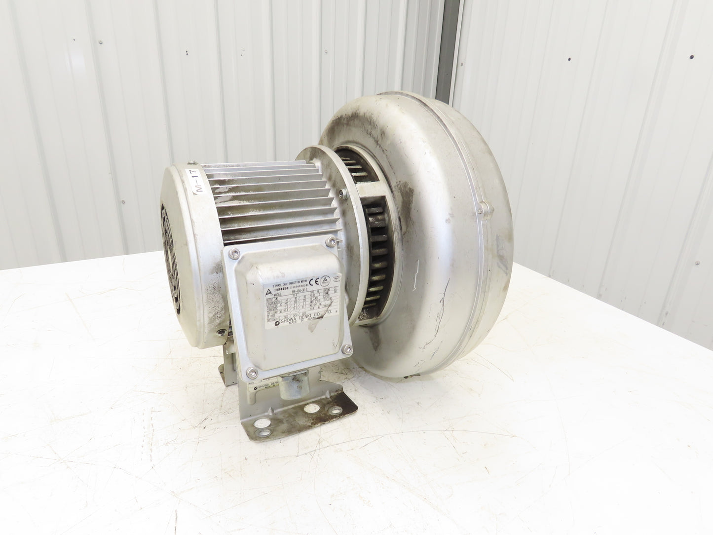 Showa Denki EC-H04HT-R313U Centrifugal Blower Fan 565 CFM .4kw 220V 3PH 16m³/min