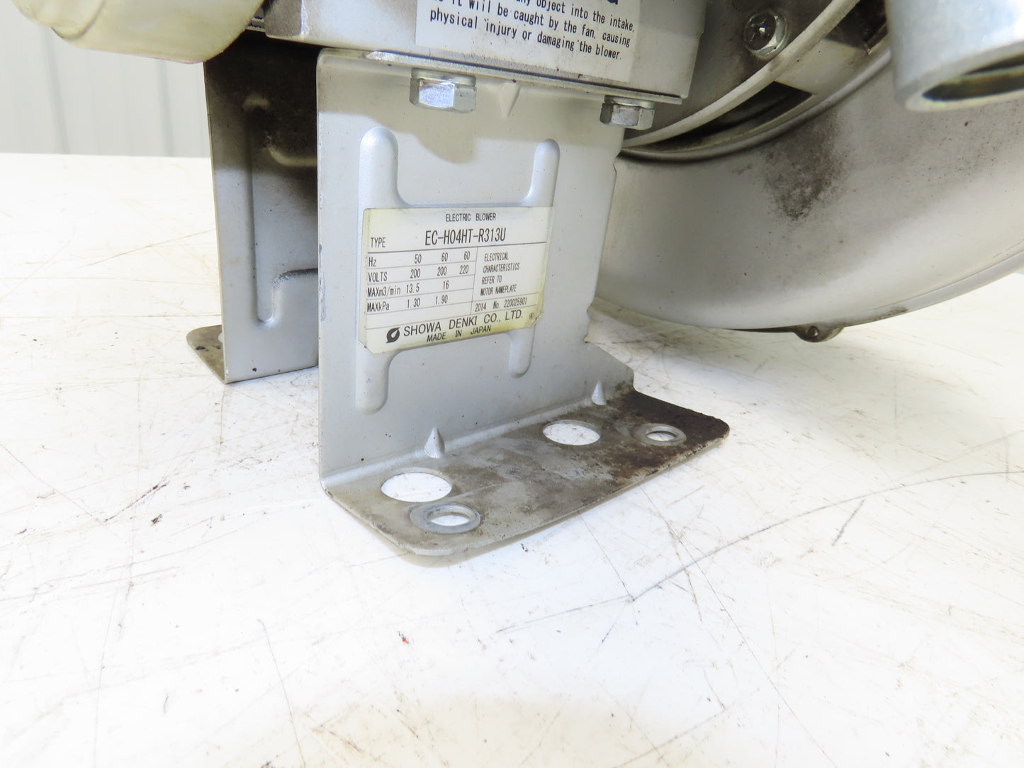 Showa Denki EC-H04HT-R313U Centrifugal Blower Fan 565 CFM .4kw 220V 3PH 16m³/min