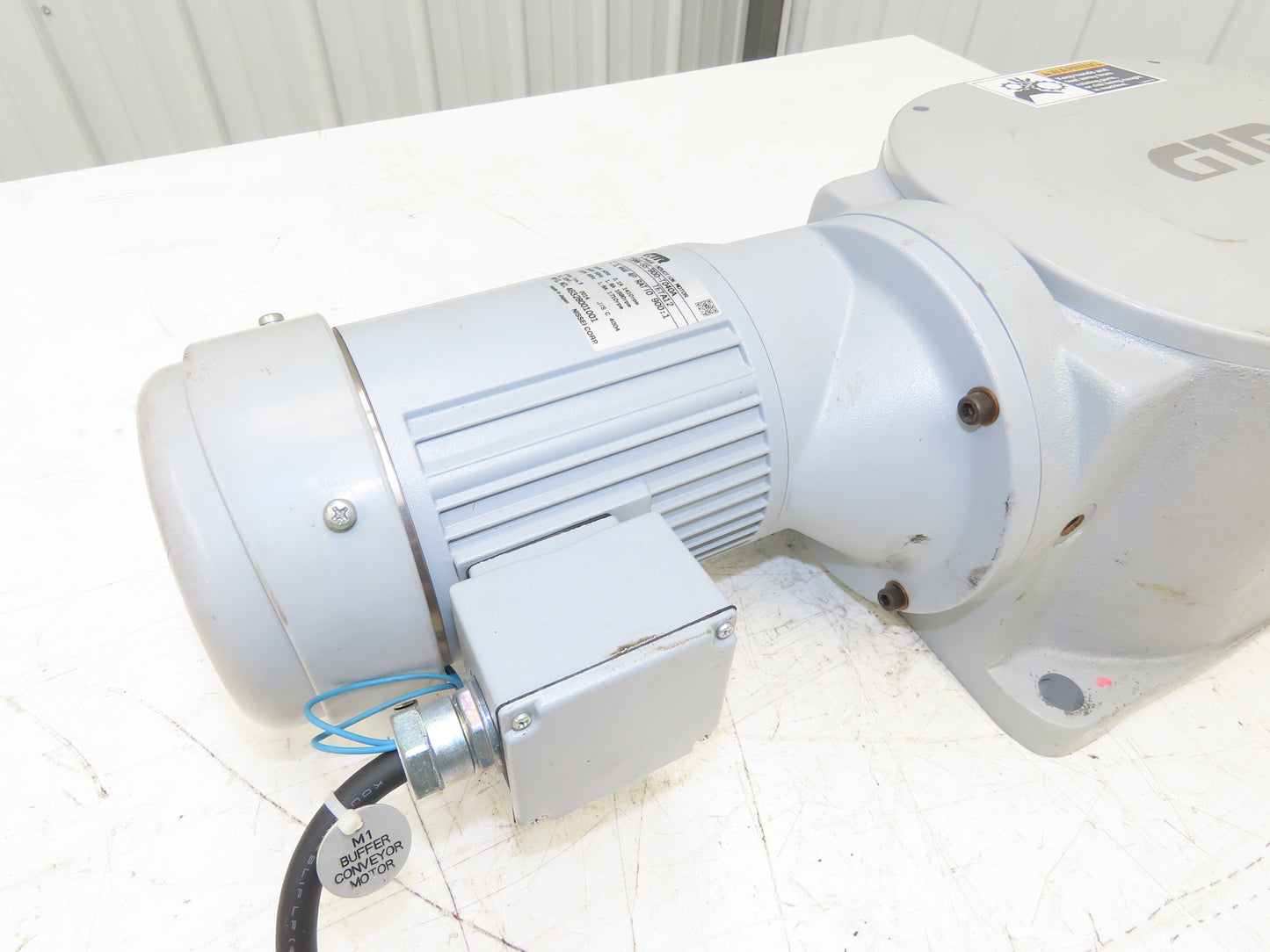 Nissei GTR FSMN-55-900-T040A Gear Motor 900:1 /1.9rpm .4kw 220V 3PH Hollow Shaft