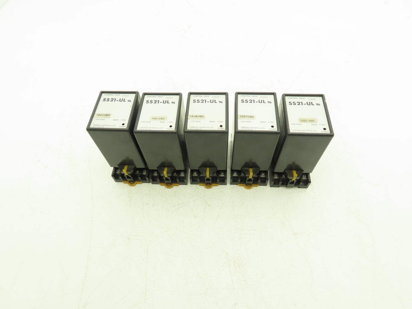 Oriental Motor SS21-UL Electronic Motor Control Pack Relay Socket 115V Lot of 5