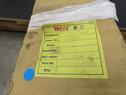 Hiwin R45-10K5-FDC-1725-2005-0.008 Ball Screw 45mm Dia 10mm Pitch 1655mm Travel