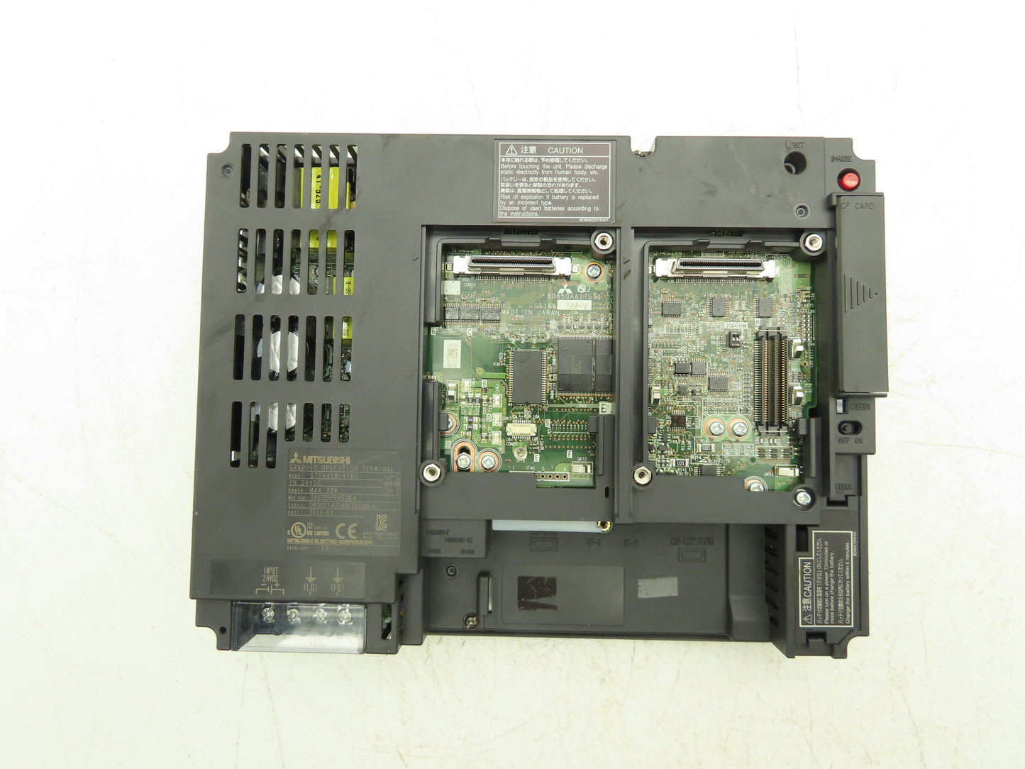 Mitsubishi GT1665M-VTBD 8.4" Color Touch Panel SVGA 800x600p 24VdC Color LCD