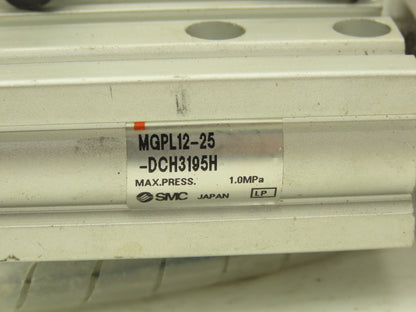 SMC MGPL12-25-DCH3195H Compact Guide Cylinder Ball Brg 12mm Bore W/Sensors