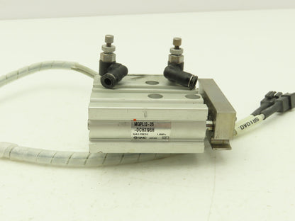 SMC MGPL12-25-DCH3195H Compact Guide Cylinder Ball Brg 12mm Bore W/Sensors