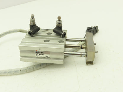 SMC MGPL12-25-DCH3195H Compact Guide Cylinder Ball Brg 12mm Bore W/Sensors