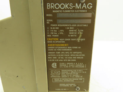 Brooks Mag 3570 Digital Magnetic Flowmeter Flow Transmitter 3575A5D4L6WB