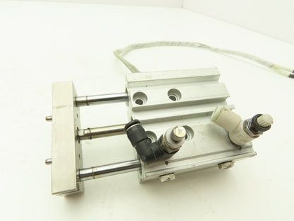 SMC MGPL12-25 Compact Guide Cylinder Ball Brg 12mm Bore W/Sensors