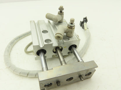 SMC MGPL12-25-DCG4945G-25 Compact Guide Cylinder Ball Brg 12mm Bore W/Sensors