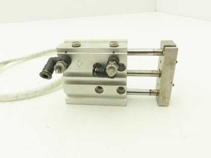 SMC MGPL12-25 Compact Guide Cylinder Ball Brg 12mm Bore W/Sensors