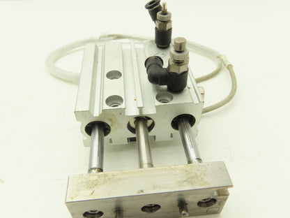 SMC MGPL12-25 Compact Guide Cylinder Ball Brg 12mm Bore W/Sensors