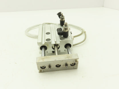 SMC MGPL12-25 Compact Guide Cylinder Ball Brg 12mm Bore W/Sensors