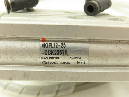 SMC MGPL12-25-DCK2367K Compact Guide Cylinder Ball Brg 12mm Bore W/Sensors