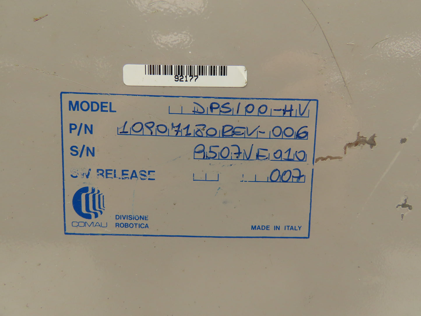 Comau DPS100-HV AC Power Supply Servo Drive Module Unit