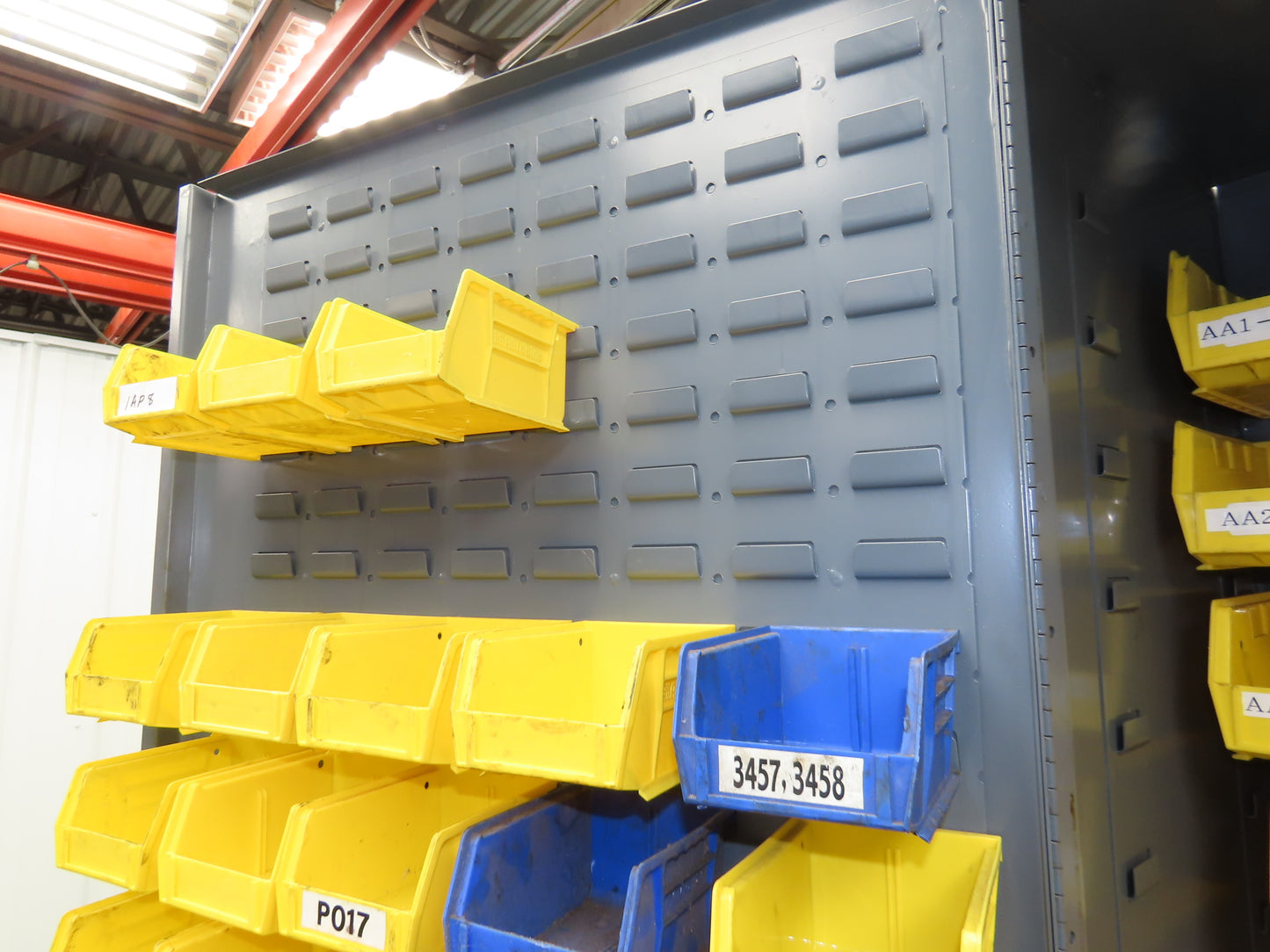 Durham SSC-227-95 Storage Cabinet 14 GA 227 Hook On Bins 60x24x84" Tool Parts