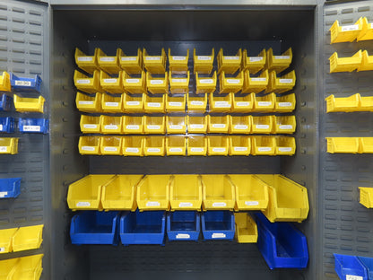 Durham SSC-227-95 Storage Cabinet 14 GA 227 Hook On Bins 60x24x84" Tool Parts
