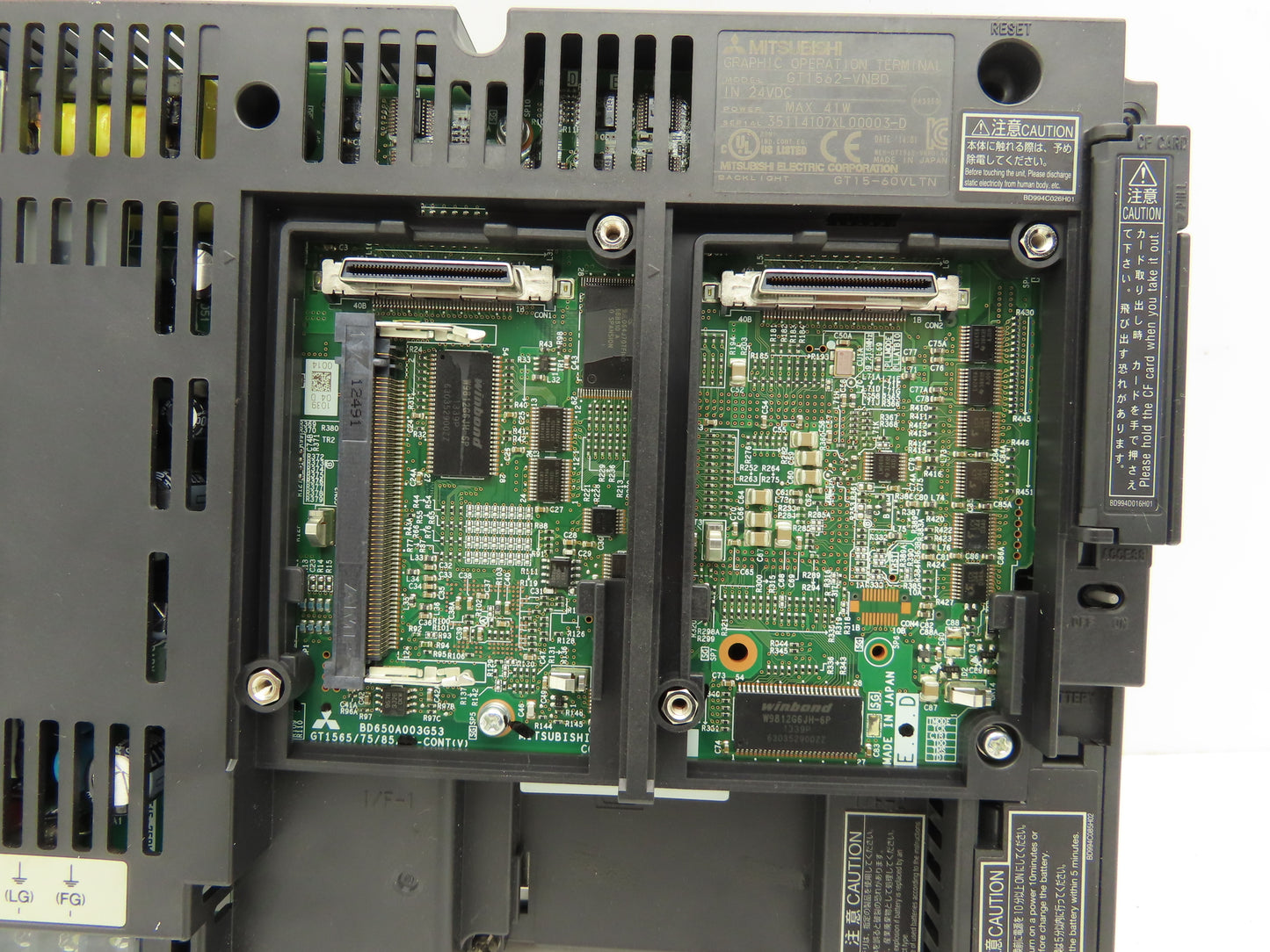 Mitsubishi GT1562-VNBD 8.4" Color Touch Panel VGA 640x480p 24VdC Color LCD HMI