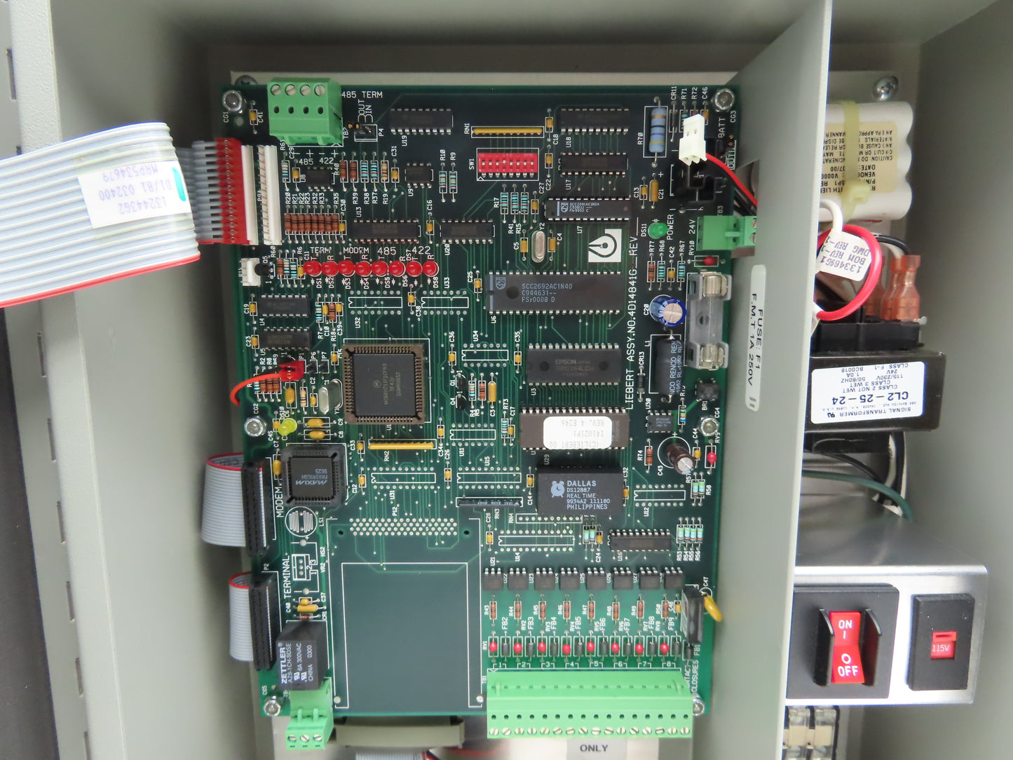 Liebert RCM 8 Point Monitor System Alarm Control Panel 115VAC