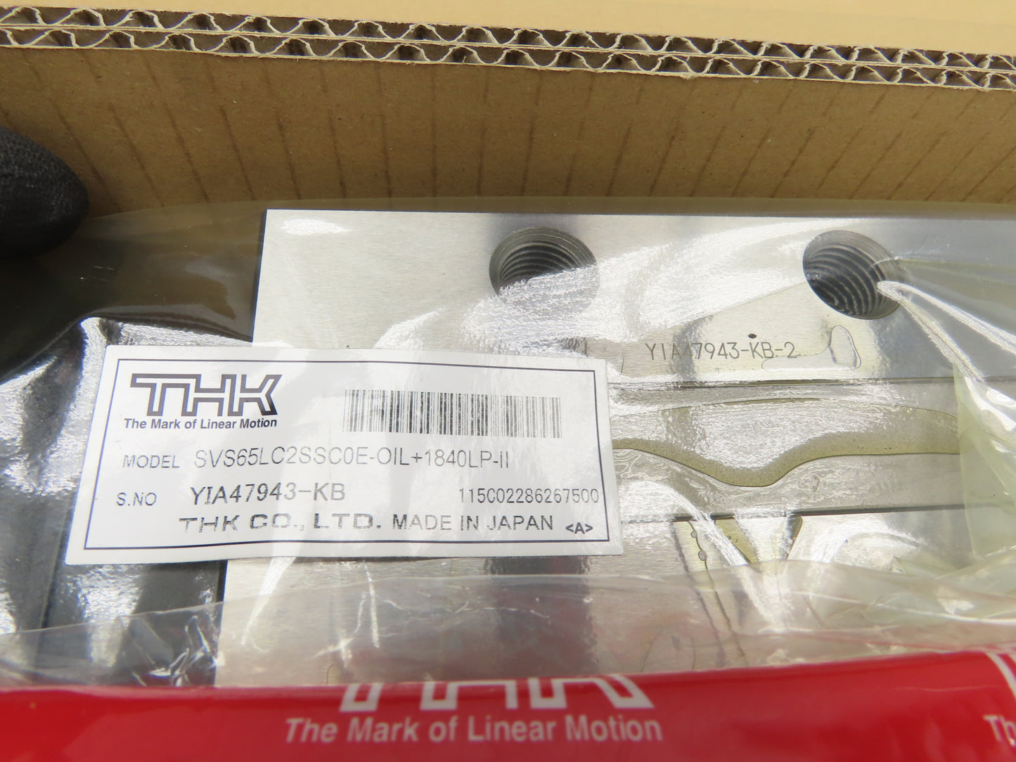 THK SVS65LC2SSC0E-OIL+1840LP-II Linear Bearing 2-Block LM Guide Rail 1840mm