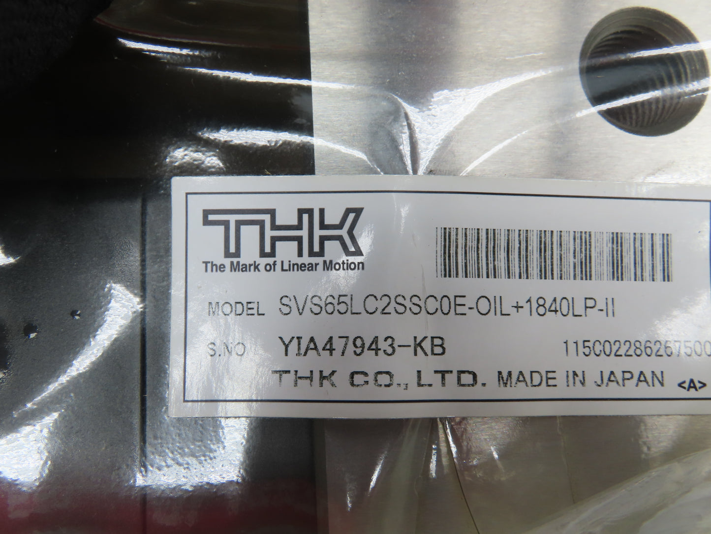 THK SVS65LC2SSC0E-OIL+1840LP-II Linear Bearing 2-Block LM Guide Rail 1840mm