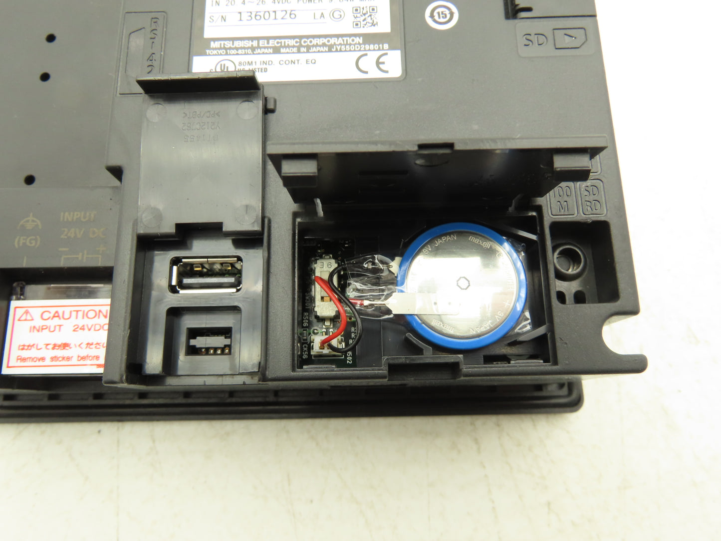 Mitsubishi GT1455-QTBDE 5.7" Color Touch Panel QVGA 320x240p 24VdC Color LCD HMI