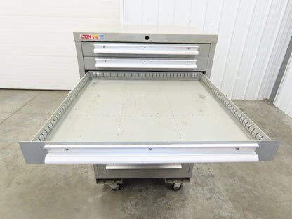 Lyon 7 Drawer Industrial Tooling Cabinet 30x29x44" Stanley Vidmar Lista Box