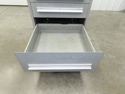Lyon 7 Drawer Industrial Tooling Cabinet 30x29x44" Stanley Vidmar Lista Box