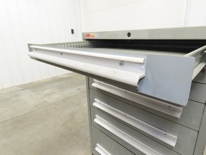 Lyon 7 Drawer Industrial Tooling Cabinet 30x29x44" Stanley Vidmar Lista Box