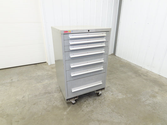Lyon 7 Drawer Industrial Tooling Cabinet 30x29x44" Stanley Vidmar Lista Box