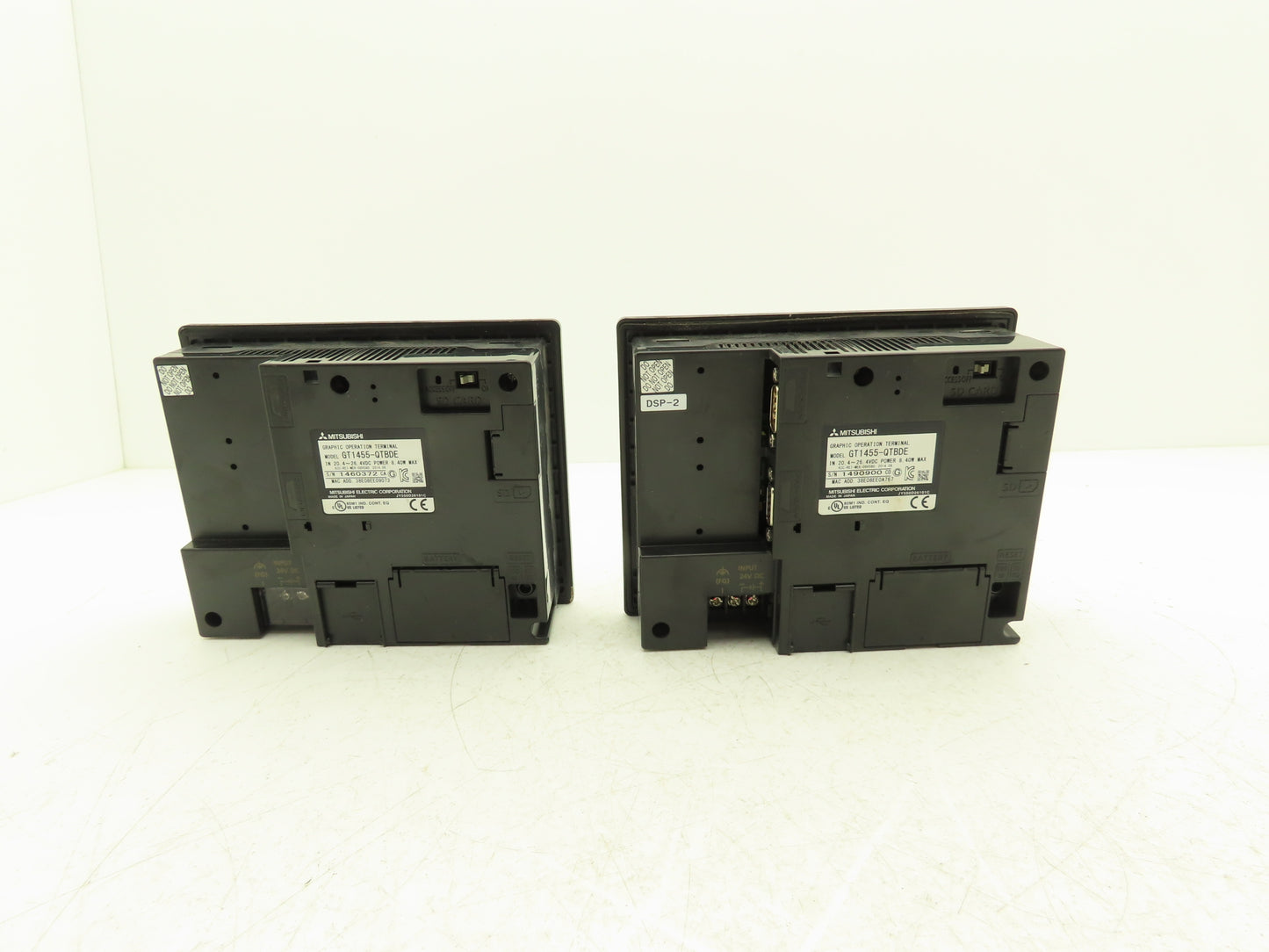 Mitsubishi GT1455-QTBDE 5.7" Color Touch Panel QVGA 24VdC Color LCD HMI Lot of 2