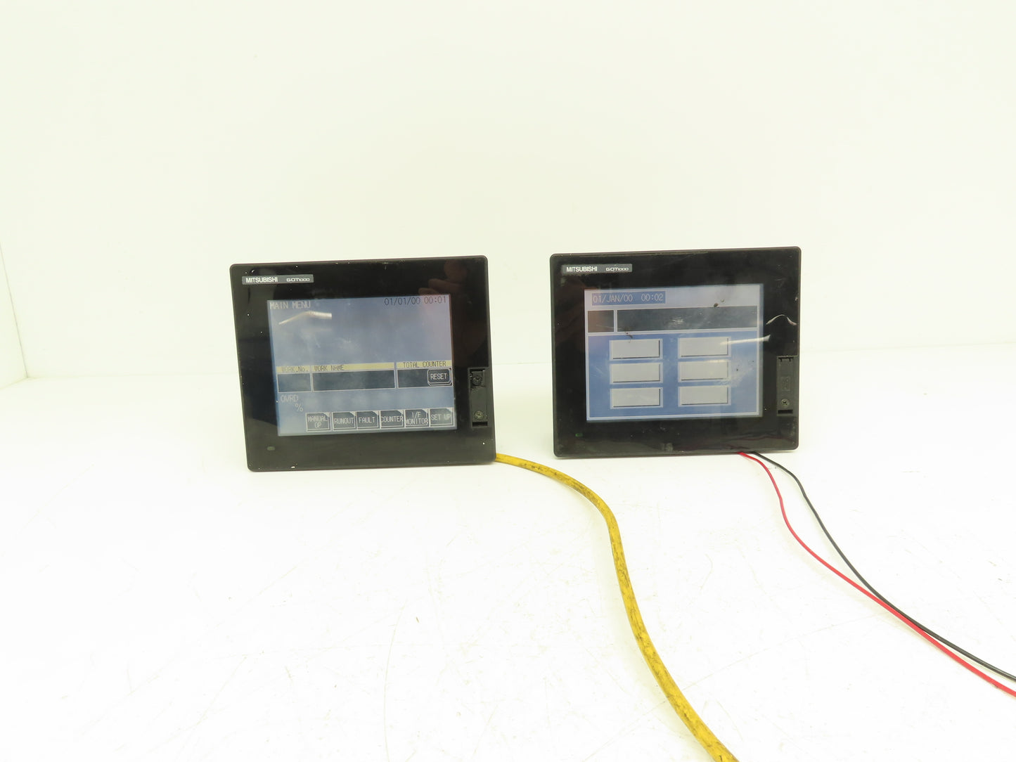 Mitsubishi GT1455-QTBDE 5.7" Color Touch Panel QVGA 24VdC Color LCD HMI Lot of 2