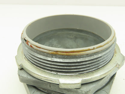 NA 3-1/2" 3-1/2" EMT Compression Connector Insulated Lot of 6