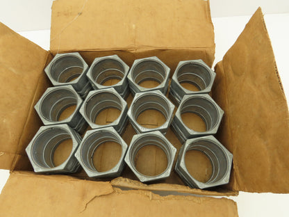 Halex 63625 2-1/2" EMT Compression Coupling Rigid Conduit Aluminum Lot of 12