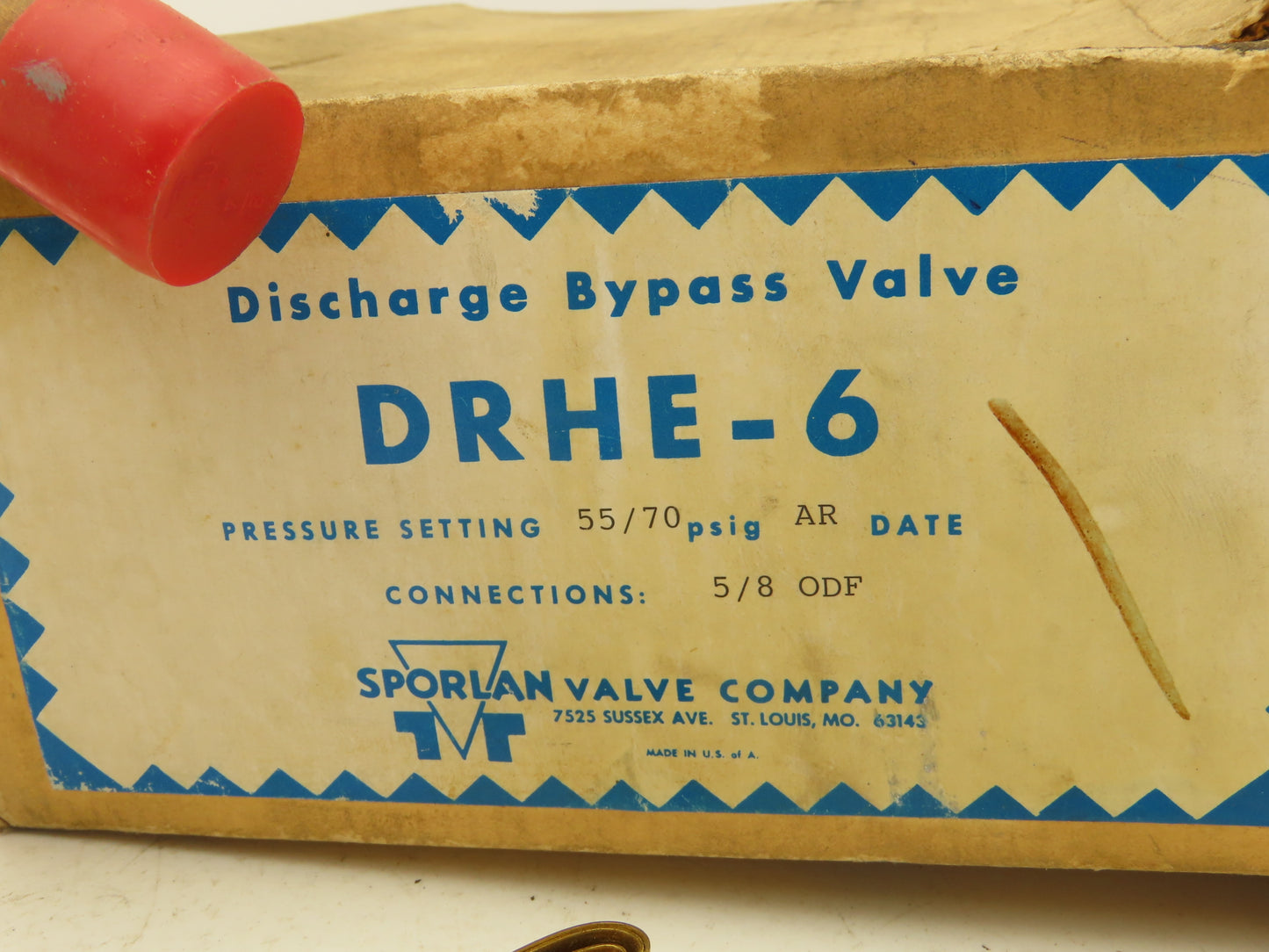 Sporlan DRHE-6 Discharge Bypass Valve 55/70 PSIG